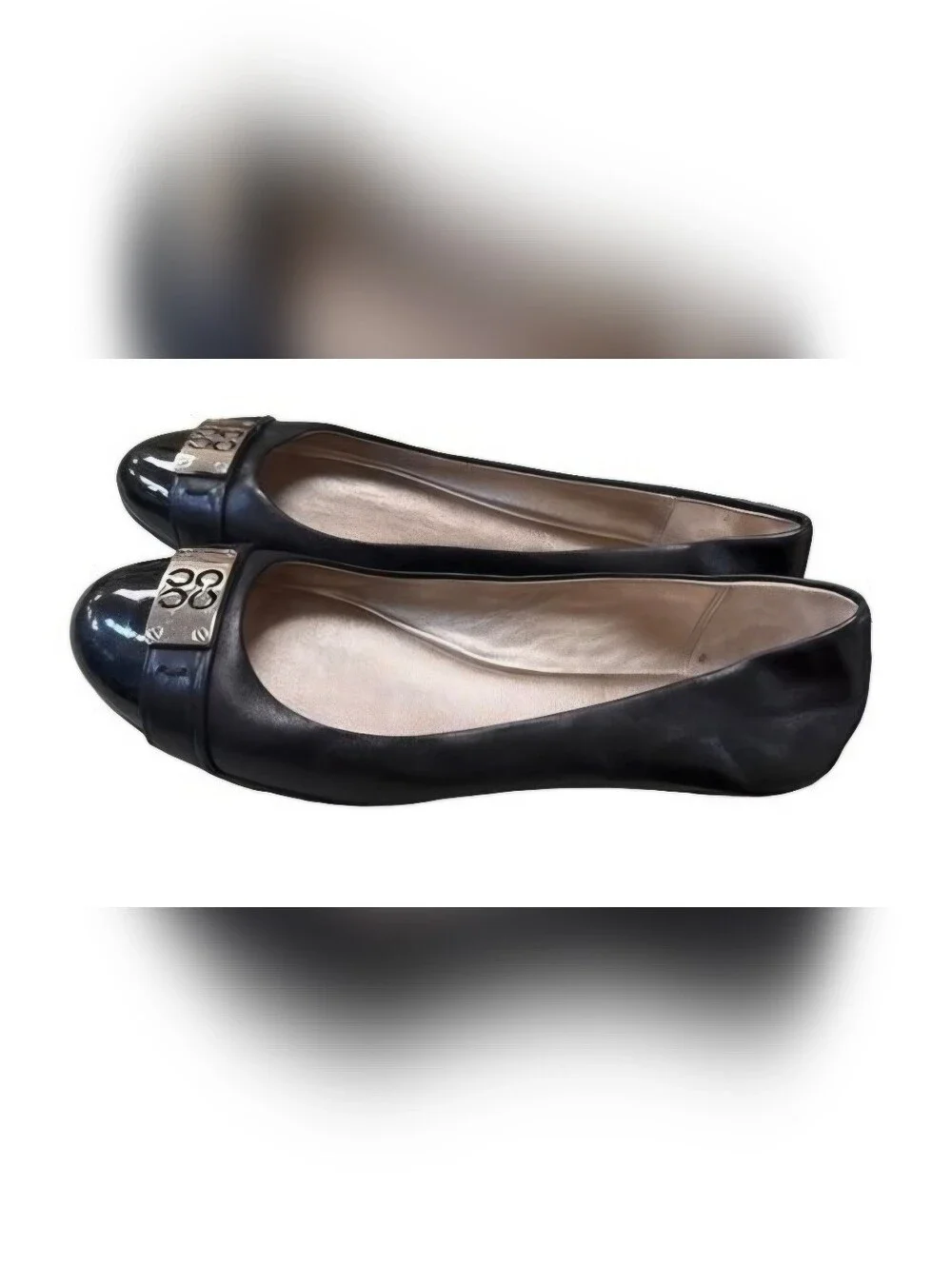 Coach women's black shoe/loafer/flats/ ballet London shoe size 8.5B